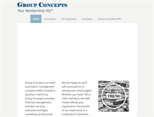 Tablet Screenshot of groupconcepts.org